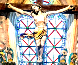 Le christ en croix de l'église de Wirwignes